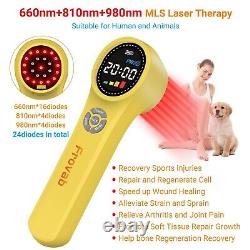 1760mWithClass 4 Cold Laser Treatment for Pain and Inflammation, 660/810/980nm