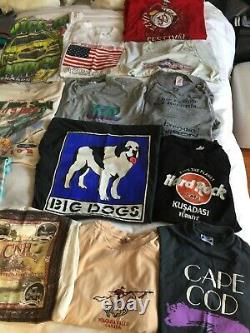 19 Lot Vintage Graphic T Shirt Bundle Men Range Men S 3XL Lot 80's 90's Y2K