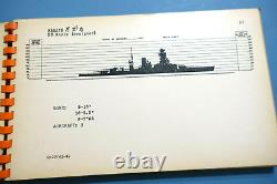 1942 SILHOUETTE and RANGE CARDS of JAPANESE MEN-OF-WAR MANUAL, Naval Intelligence