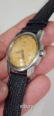 1956 Omega Seamaster Ref 2846 2848 Cal 501 Beefy Lugs Mens Patina Dial Watch
