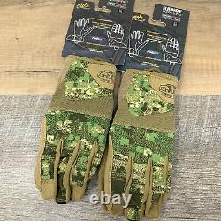 2 Helikon-Tex Range Tactical Gloves, PenCott WildWood Coyote Mens Medium