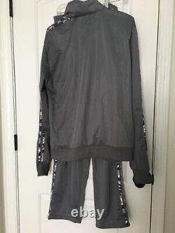 2 Pc Range Men's Gray Camouflage Jogging Track Suit Set Size Medium