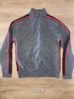 $228 RARE Bunker Mentality Golf Lambs Wool Range Jacket Men's L Colorblock Logo