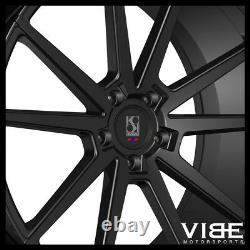 24 Koko Kuture Le Mans Black Concave Wheels Rims Fits Range Rover Hse Sport