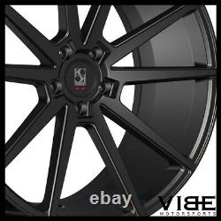 24 Koko Kuture Le Mans Black Concave Wheels Rims Fits Range Rover Hse Sport