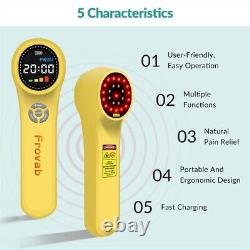 24PCS NIR Near Infrared with Glasse, 660-980nm Laser Treatment for Pain Relief