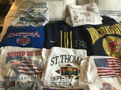 29 Lot Vintage Graphic T Shirt Bundle Men Range S 3XL Lot 80's 90's Y2K