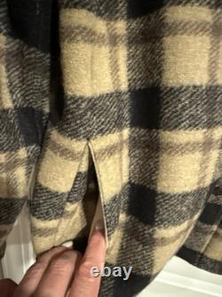 $298 Faherty Range Fleece Lined CPO Very warm Plaid Overshirt Jacket Men's S