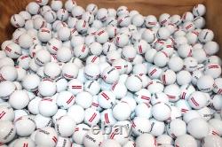 300 White Floating Limited Flight with Red Stripe Range Balls 5A/4A Condition
