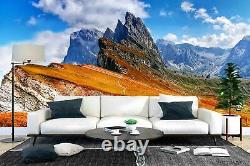 3D Mountain Range Cliff Self-adhesive Removeable Wallpaper Wall Mural 1603