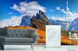 3D Mountain Range Cliff Self-adhesive Removeable Wallpaper Wall Mural 1603