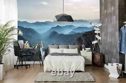 3D Mountain Range Cliff Self-adhesive Removeable Wallpaper Wall Mural 853
