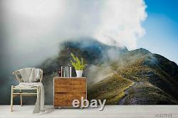 3D Mountain Range Clouds Fog Self-adhesive Removeable Wallpaper Wall Mural 2361