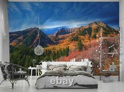 3D Mountain Range Forest Wallpaper Wall Mural Removable Self-adhesive Sticker38
