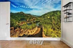 3D Mountain Range Great Wall Self-adhesive Removeable Wallpaper Wall Mural 848