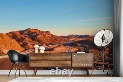 3D Mountain Range Highway Self-adhesive Removeable Wallpaper Wall Mural 2751