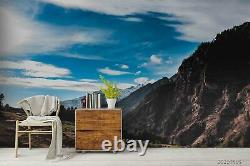 3D Mountain Range Sky Clouds Self-adhesive Removeable Wallpaper Wall Mural 2151