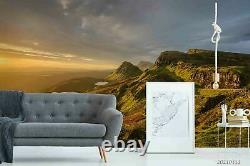 3D Mountain Range Sky Self-hesive Removeable Wallpaper Wall Mural 605