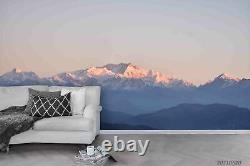 3D Mountain Range Snow Self-adhesive Removeable Wallpaper Wall Mural 1542