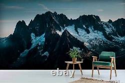 3D Mountain Range Snow Self-adhesive Removeable Wallpaper Wall Mural 837
