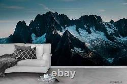 3D Mountain Range Snow Self-adhesive Removeable Wallpaper Wall Mural 837