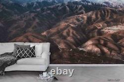 3D Overlooking Mountain Range Self-adhesive Removeable Wallpaper Wall Mural 2627