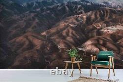 3D Overlooking Mountain Range Self-adhesive Removeable Wallpaper Wall Mural 2627