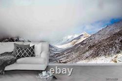 3D Snow Mountain Range Self-adhesive Removeable Wallpaper Wall Mural 1628