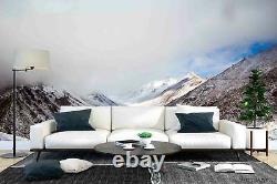 3D Snow Mountain Range Self-adhesive Removeable Wallpaper Wall Mural 1628