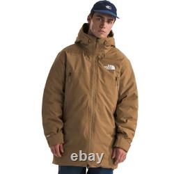 $400 The North Face Men's Mountain Range Down Parka Jacket Utility Brown Small