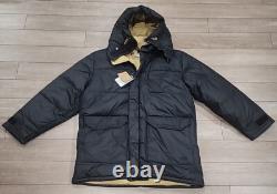 $450 NWT The North Face Men's 77 Brooks Range Parka Down Coat Black Tan Size XL