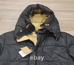 $450 NWT The North Face Men's 77 Brooks Range Parka Down Coat Black Tan Size XL