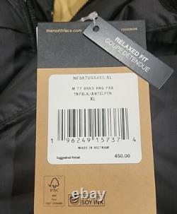 $450 NWT The North Face Men's 77 Brooks Range Parka Down Coat Black Tan Size XL
