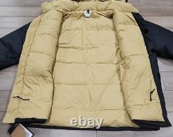 $450 NWT The North Face Men's 77 Brooks Range Parka Down Coat Black Tan Size XL