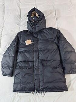 $450 The North Face 77 Brooks Range Parka Black Antelope Tan Mens NWT Coat Sz L