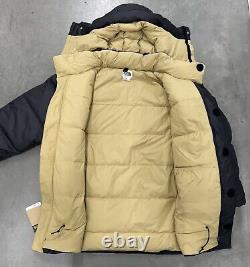 $450 The North Face 77 Brooks Range Parka Black Antelope Tan Mens NWT Coat Sz L