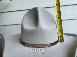 4X Vintage Antique Stetson Rugged Old West Cowboy Hat 7 Rodeo Open Range 56cm