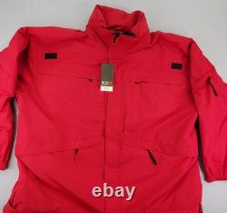 5.11 Tactical 3-in-1 Parka Jacket Mens 2XL Range Red Waterproof Removable Liner