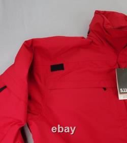 5.11 Tactical 3-in-1 Parka Jacket Mens 2XL Range Red Waterproof Removable Liner