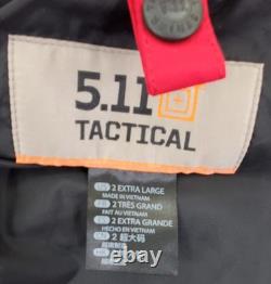 5.11 Tactical 3-in-1 Parka Jacket Mens 2XL Range Red Waterproof Removable Liner