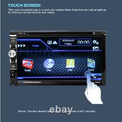 6.95 2 Din Car Touch Screen MP5 Player Stereo Radio DVD +Rear Camera Hands-free