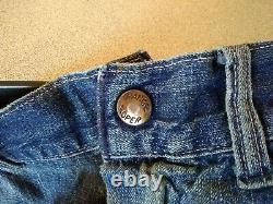 60's Range Roper jeans denim rockabilly distressed holes ragged Actual 34 x 31