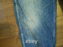 60's Range Roper jeans denim rockabilly distressed holes ragged Actual 34 x 31
