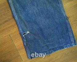 60's Range Roper jeans denim rockabilly distressed holes ragged Actual 34 x 31