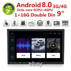 9 2Din Car Stereo Radio GPS Wifi 3G 4G TV LTE BT DAB Mirror Link OBD Hands Free