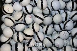 900 Premium Assorted Black Striped White Range Practice Golf Balls Top Quality