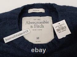 Abercrombie & Fitch Sentinel Range Crewneck Sweater Navy Blue Mens Size Medium