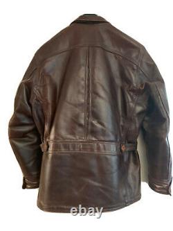 Aero Leather Premier Range Work Coat Brown Size 44
