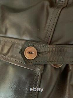 Aero Leather Premier Range Work Coat Brown Size 44