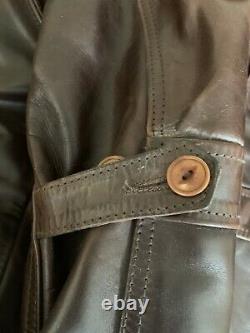 Aero Leather Premier Range Work Coat Brown Size 44